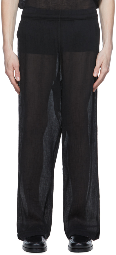 Our Legacy Reduced Straight Leg Trousers In Black