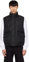 Alexander Mcqueen Padded Sleeveless Gilet In 0901 Black/black