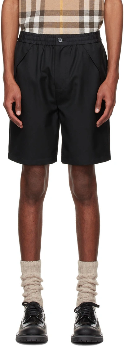 Burberry Black Wool Shorts