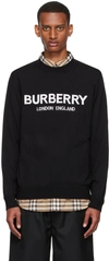 BURBERRY BLACK FENNELL SWEATER