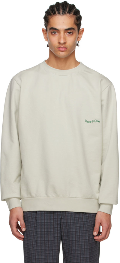 Museum Of Peace And Quiet Gray Cotton Sweatshirt In Heather