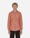 Erl Graphic-print Padded Cotton Overshirt In Pink