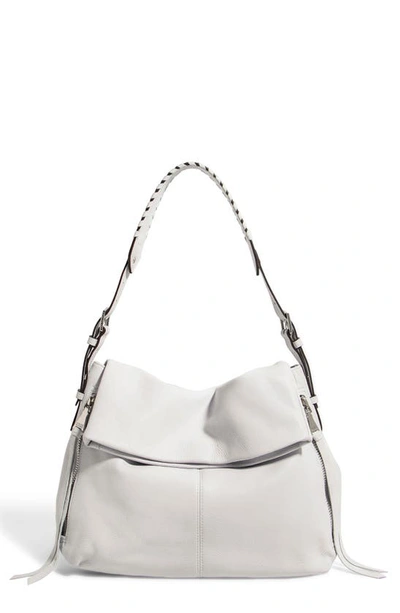 Aimee Kestenberg Bali Double Entry Bag In Cloud W/ Shiny Gold