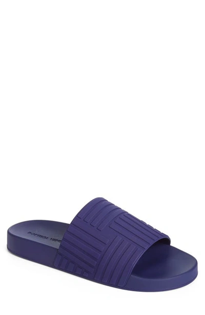 Bottega Veneta Carpet Grooved Rubber Sliders In Multicolor