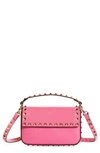 Valentino Garavani Mini Rockstud Leather Top Handle Bag In Feminine