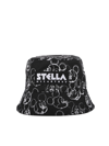 STELLA MCCARTNEY COTTON BUCKET HAT WITH ALL-OVER MICKEY PATTERN
