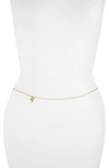 Vidakush Mushroom Charm Belly Chain In Gold