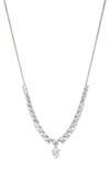 NADRI RSVP CUBIC ZIRCONIA FRONTAL NECKLACE
