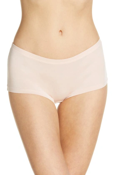 Hanro Soft Touch Boyshorts In Rose Quartz