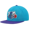 Mitchell & Ness Men's  Teal And Purple Charlotte Hornets Hardwood Classics Team Two-tone 2.0 Snapback In Teal