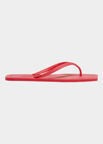Carlotha Ray Annick Rubber Flip Flop Sandals In Light Pastel Red