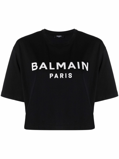 Balmain T-shirt Corta In Black