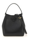TORY BURCH TORY BURCH GRAINED LEATHER MCGRAW BUCKET BAG
