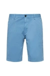 Hugo Slim-fit Chino Shorts In Stretch-cotton Gabardine In Blue