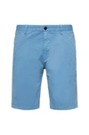 Hugo Boss Slim-fit Chino Shorts In Stretch-cotton Gabardine In Blue