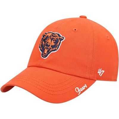47 Brand '47 Orange Chicago Bears Miata Clean Up Secondary Adjustable Hat