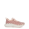 Apl Athletic Propulsion Labs Techloom Zipline Pink Striped Knitted Sneakers In Pink