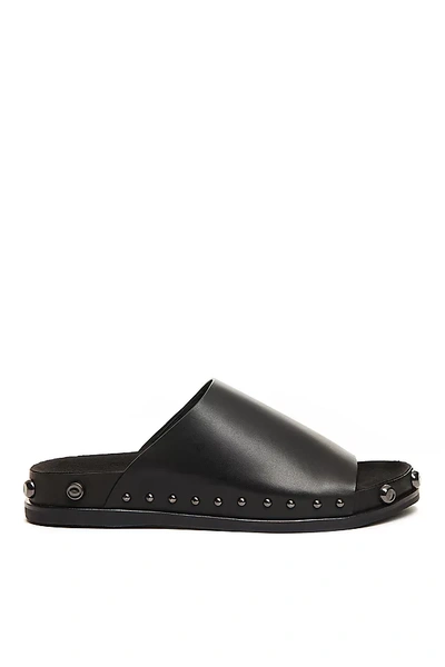 Kelsi Dagger Brooklyn Squish Studded Slide Sandals In Black