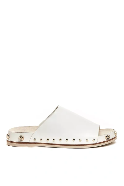 Kelsi Dagger Brooklyn Squish Studded Slide Sandals In White