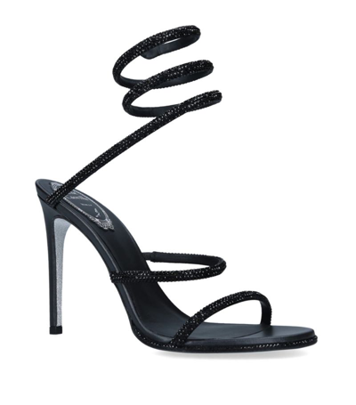 René Caovilla Embellished Cleo Sandals 105 In Black