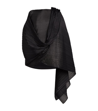 Issey Miyake Colourful Madame-t Stole In Black