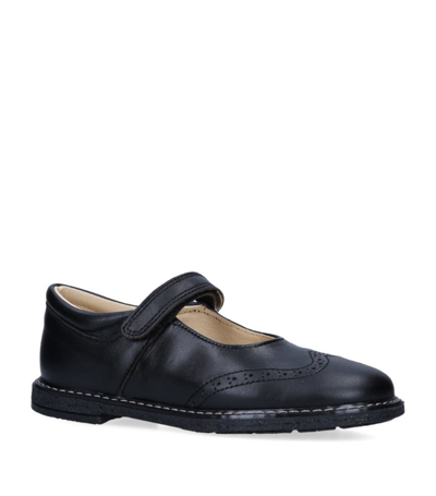 Papouelli Kids'  Leather Louisa Pumps In Black