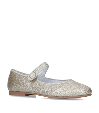 Papouelli Kids'  Glitter Pumps In Gold