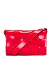 Bottega Veneta The Shiny Cassette Leather Crossbody Bag In Firework