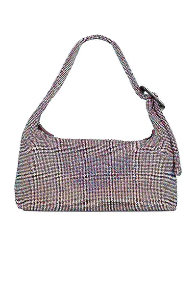 Benedetta Bruzziches Pina Bausch Crystal-embellished Satin Shoulder Bag In Violet