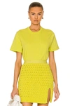 Bottega Veneta Crew-neck Short-sleeved T-shirt In Acid Kiwi