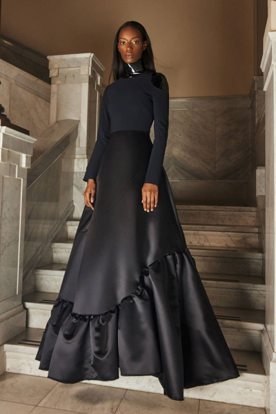 Greta Constantine Long Sleeve Aomi Gown