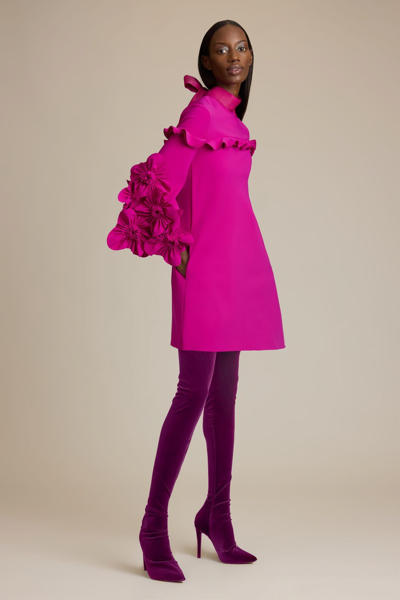 Greta Constantine Long Sleeve Iggypop Dress In Plum