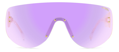 Carrera Flaglab 12 Te 02uc Shield Sunglasses In Violet