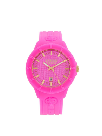 Versus Women's 43mm Stainless Steel & Silicone Watch In Fuchsia