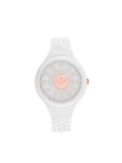 Versus Women's 39mm Silicone & Stainless Steel Crystal-studded Watch In White