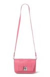 Akris Small Anouk Braided Trapezoid Leather Crossbody Bag In Blossom