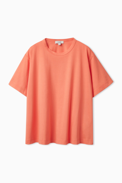 Cos A-line T-shirt In Orange