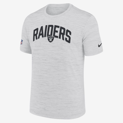 Nike Men's Dri-fit Velocity Athletic Stack (nfl Las Vegas Raiders) T-shirt In White
