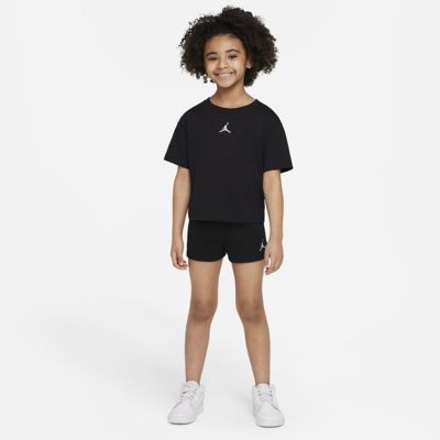 Jordan Essentials Little Kids' Shorts Set In Black
