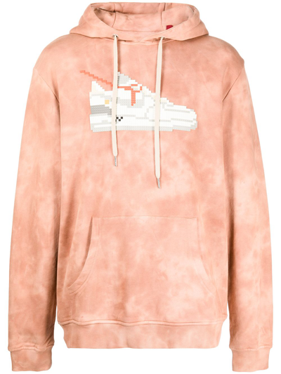 Mostly Heard Rarely Seen 8-bit Tie-dye Sneakers Hoodie In Pink