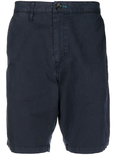 Ps By Paul Smith Cotton Straight Shorts In Blue