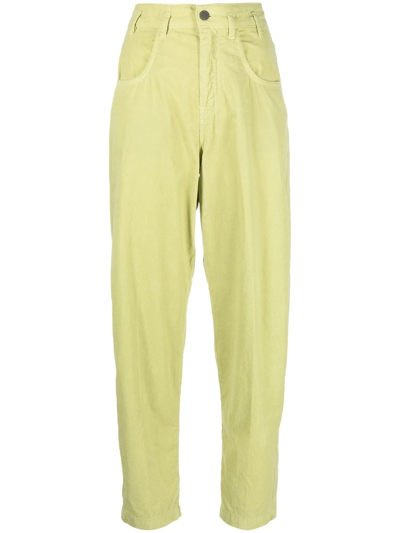 Massimo Alba High-waist Baggy Trousers In Green