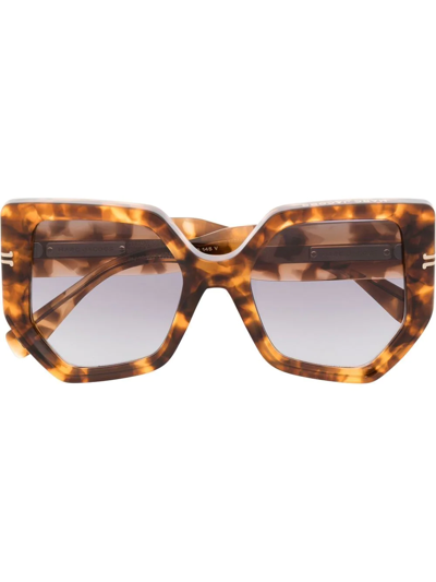 Marc Jacobs Oversized-frame Sunglasses In Neutrals