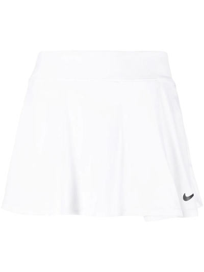 Nike Swoosh-logo Print Shorts In White