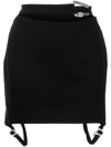 HELIOT EMIL HARNESS-DETAIL CUT-OUT SKIRT