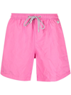 Mc2 Saint Barth Lighting Drawstring-waist Swim Shorts In Rosa
