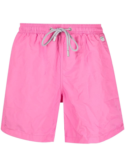 Mc2 Saint Barth Lighting Drawstring-waist Swim Shorts In Pink