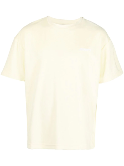 Mouty Short-sleeve Round-neck T-shirt In Yellow