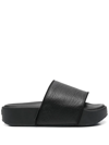 Y-3 Open-toe Platform Slides In Black