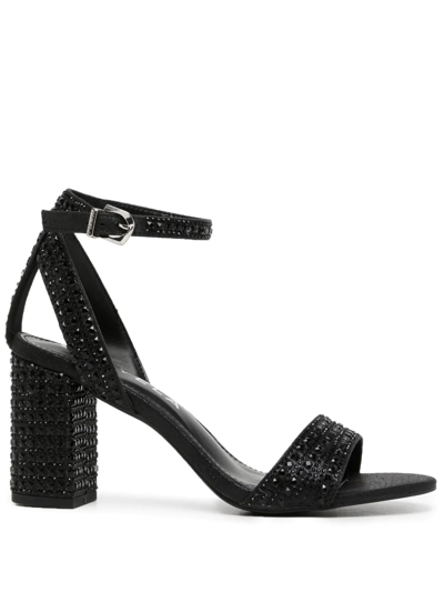 Carvela Kianni Crystal-embellished Sandals In Black
